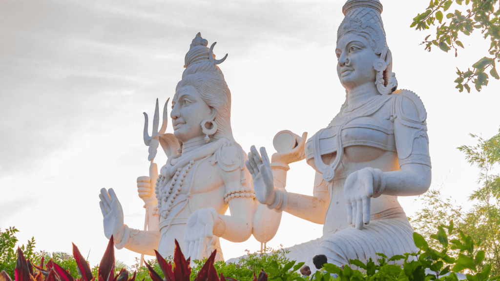 Statues of Lord Shiva and Goddess Parvati